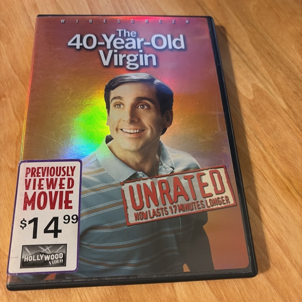 The 40 Year Old Virgin Unrated DVD 2005 Steve Carell Comedy